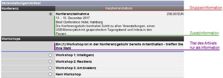 Abbildung 6: Einfügen von Zusatzinformationen - Zum Vergrößern anklicken