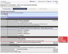 Image 8: Option only available to pre-defined participant group - Click image to enlarge