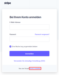 Abbildung 1: Anmeldeseite