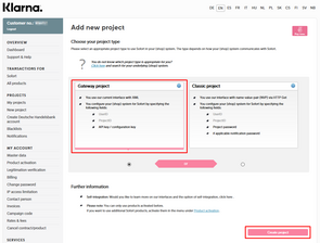 Image 2: Creating a gateway project - click to enlarge