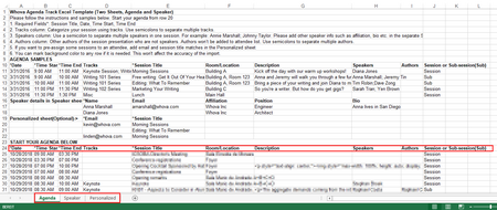 Image 5 - Transfer of data from ConfTool export to Whova template