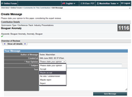 Image 12: PC Member account – enter forum message | click on image to enlarge