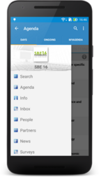 Image 2: Access to conference’s key information