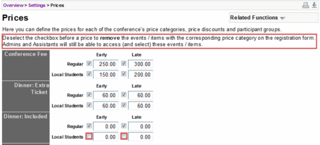 Image 7: Define access restrictions via prices - Click image to enlarge