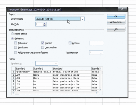Image 2: Set UTF-8 language character encoding - Click on image to enlarge