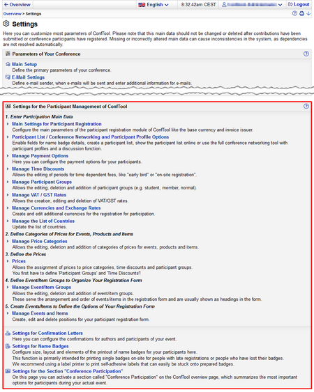 Image 7 - Settings for participant management - Click image to enlarge