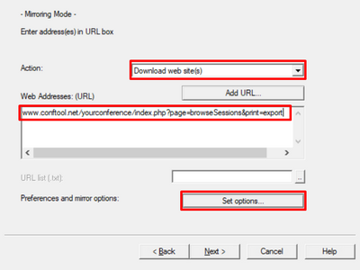 Main Scanning Parameters