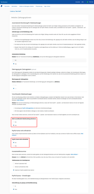 Abbildung 11: Website-Einstellungen festlegen - Zum Vergrößern anklicken