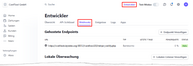 Abbildung 23: Webhooks in Stripe aufrufen